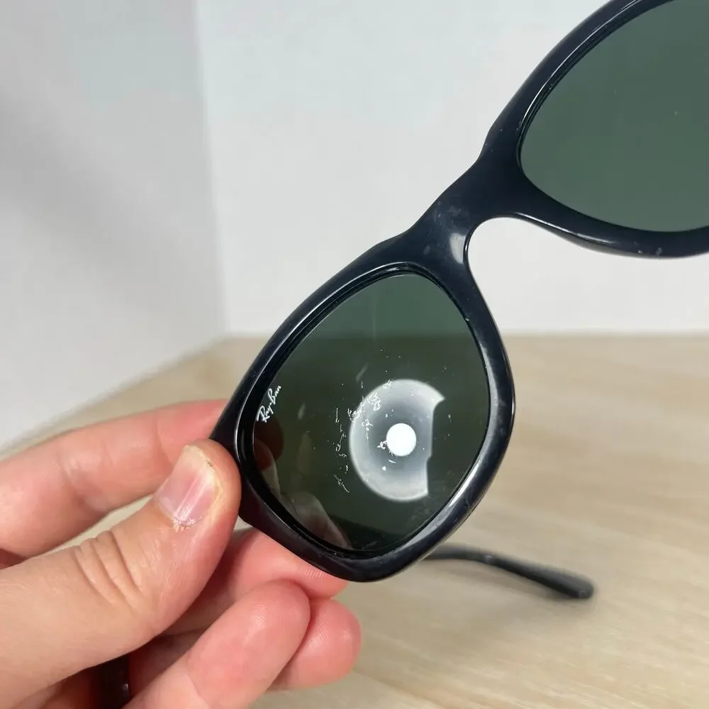 Ray-Ban RB4178 601/71 Sunglasses Black READ DESC Made in Italy 52-21-140